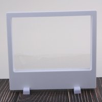 Schmuck 3D Floating Display Frame Case Box Ausstellung, Sammlerstücke 18x20cm 18x20cm weiß