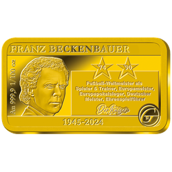 Goldbarren zu Ehren von Franz Beckenbauer