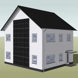 Schletter Fassaden-Unterkonstruktion 0% MwSt §12 III UstG (Beispiel: 20 Module)