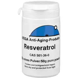 50 g Resveratrol-Pulver, 99 % Reinheit (pflanzenbasiert)