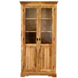 Vitrine Guru 100x200x45 aus Mangoholz