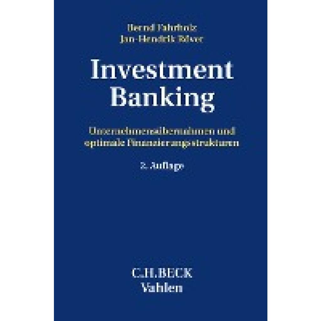 Fahrholz, Bernd: Investment Banking